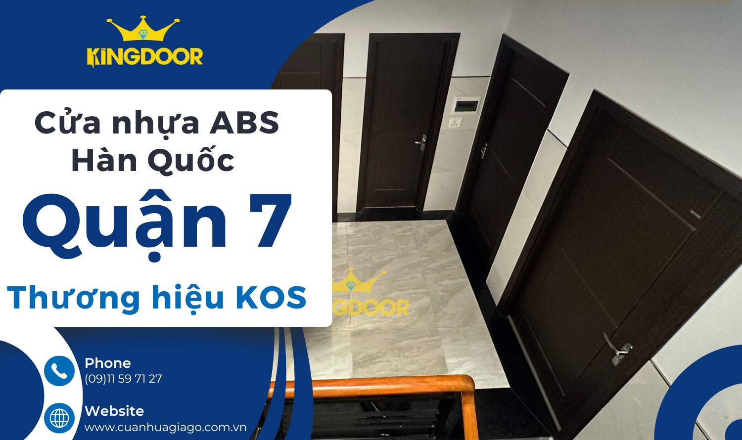 Giá cửa nhựa ABS tại Quận 7 | Thương hiệu KOS